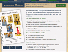 Tablet Screenshot of montessorimovementmatters.com